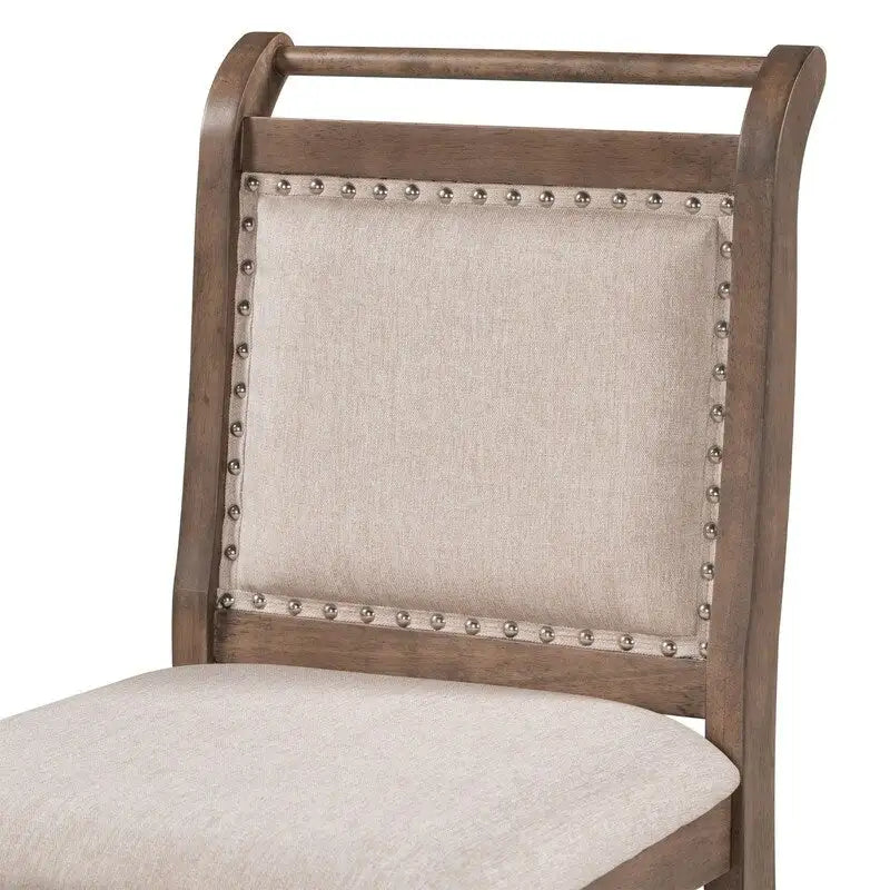 Set compatto da 3 pezzi con tavolo a ribalta in legno e 2 sedie da pranzo imbottite per piccoli spazi