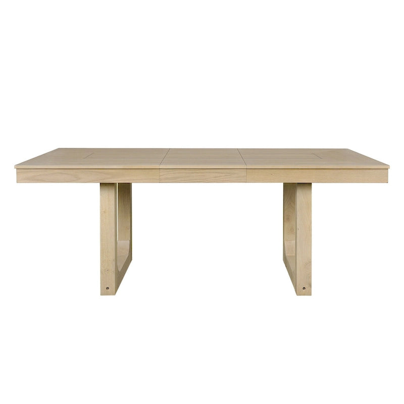 Tavolo da pranzo allungabile 60-78, tavolo da cucina in legno stile fattoria con prolunga rimovibile, grande tavolo estensibile per 4-8 persone