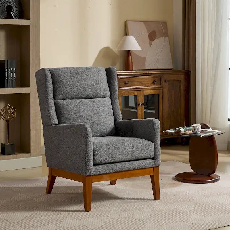 26.18 Poltrona imbottita con schienale alto