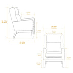 26.18 Poltrona imbottita con schienale alto