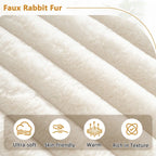 Divano componibile a L a 3 posti in pelliccia sintetica 110 Cloud con due cuscini inclusi