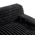 Divano componibile a L a 3 posti in pelliccia sintetica 110 Cloud con due cuscini inclusi