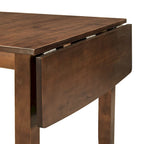 Set da pranzo con tavolo da colazione in legno da 3 pezzi con tavolo a ribalta