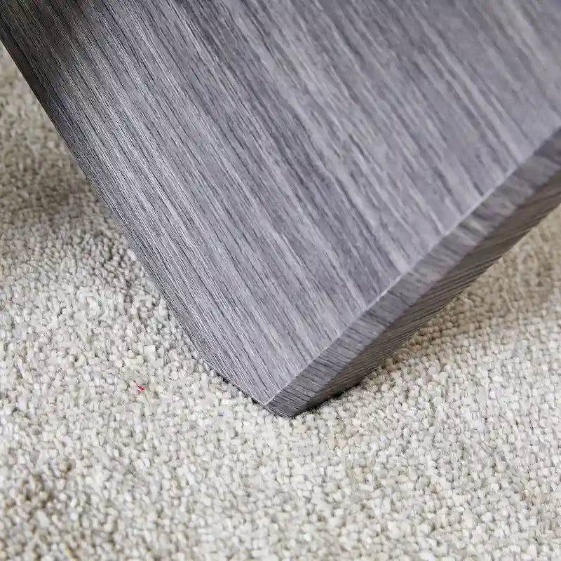 Tavolino da caffè rotondo moderno da 33,4 pollici con piano in vetro temperato trasparente e gambe in MDF per soggiorno