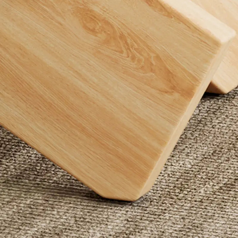 Tavolino da caffè rotondo moderno da 33,4 pollici con piano in vetro temperato trasparente e gambe in MDF per soggiorno