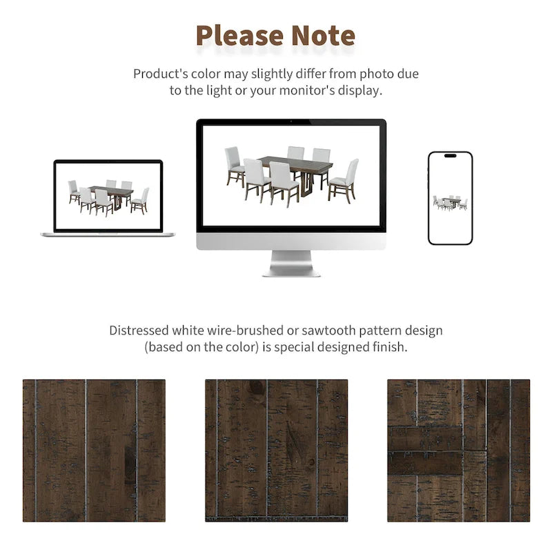 Set da pranzo allungabile in stile tradizionale composto da 7 pezzi con ante a farfalla e 6 sedie imbottite