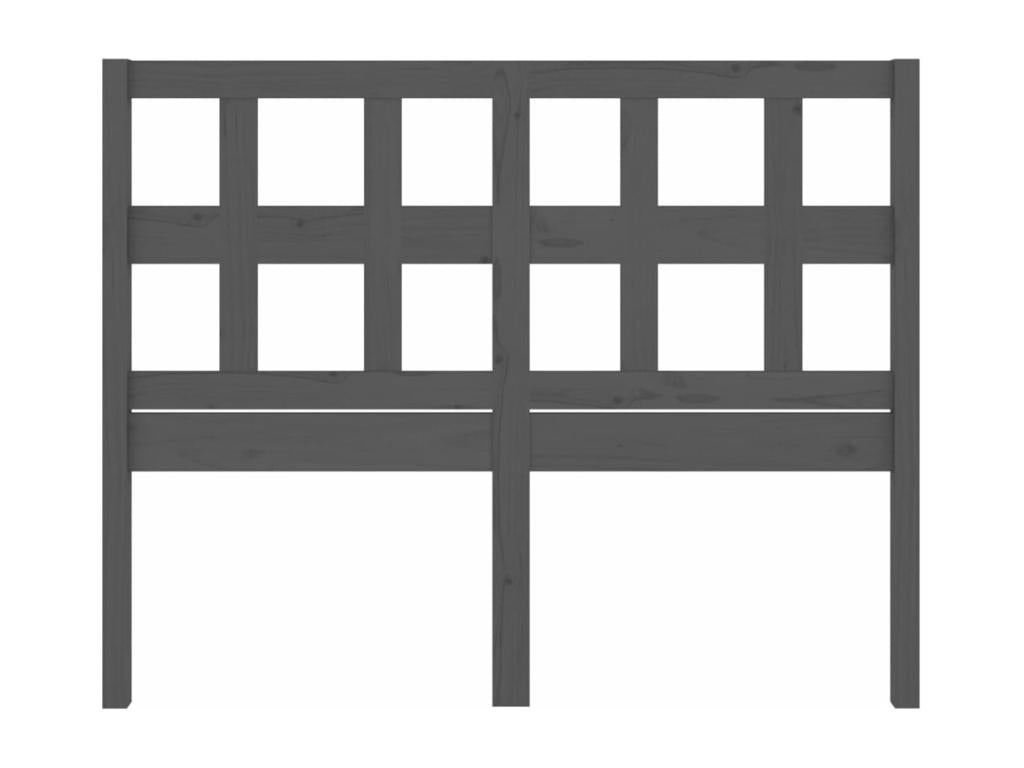 Letto in legno massello grigio, 185,5 x 4 x 100 cm