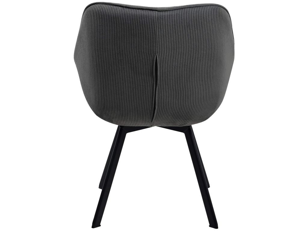 Sedia in metallo antracite