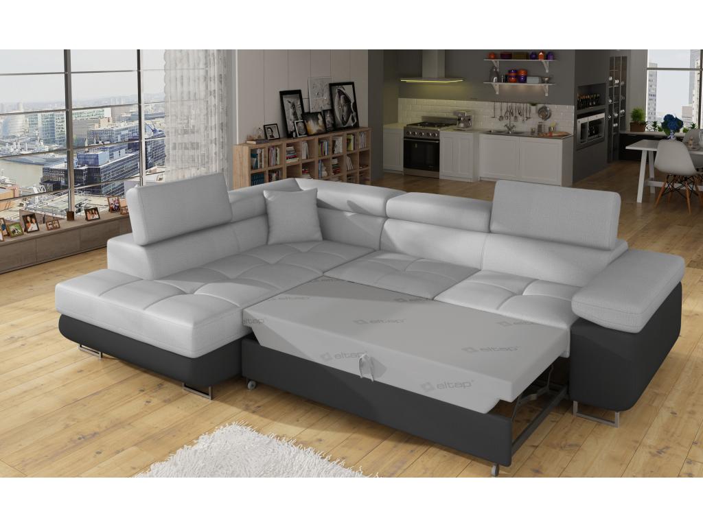 Divano letto in velluto nero