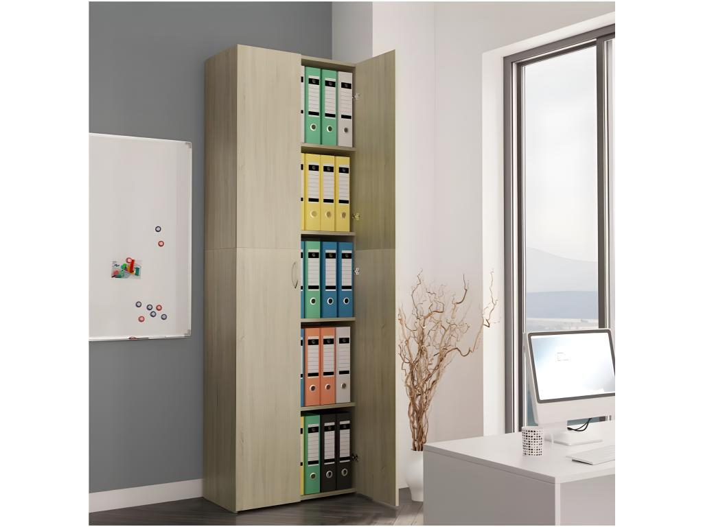 Armadio in legno di rovere naturale