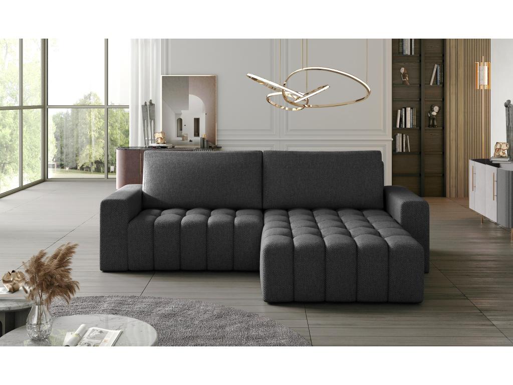 Divano in tessuto antracite