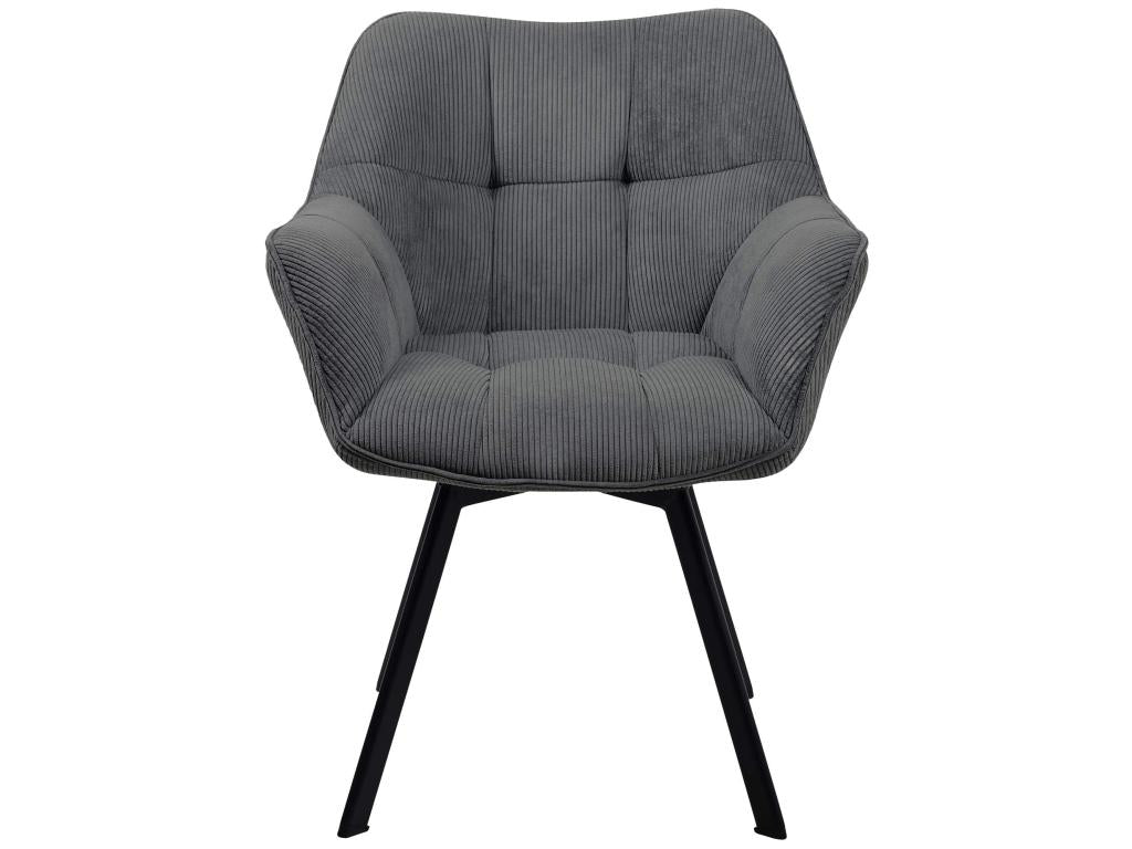 Sedia in metallo antracite