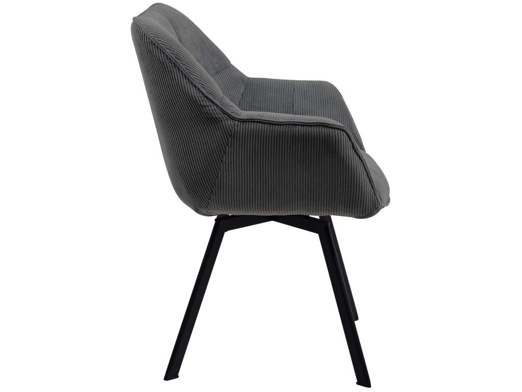 Sedia in metallo antracite