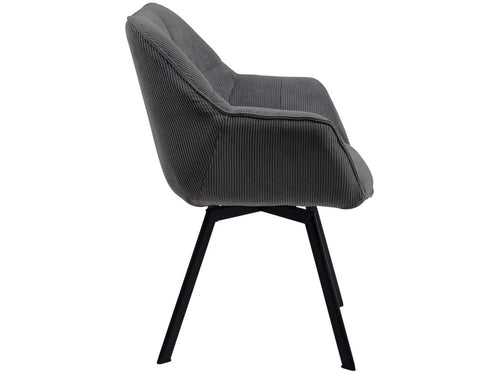 Sedia in metallo antracite