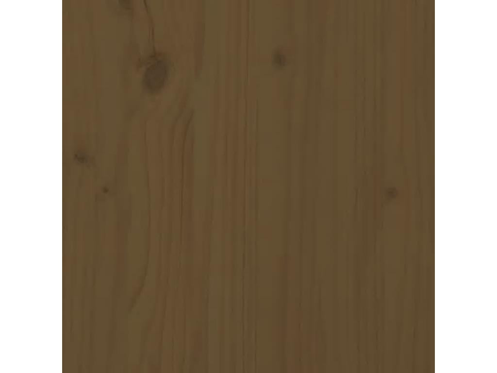 Letto in legno massello marrone, 205,5 x 4 x 100 cm