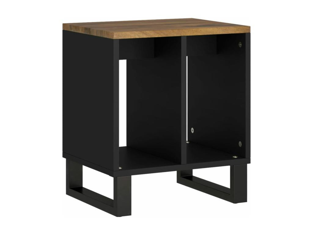 Tavolino laterale marrone, 40 x 31 x 46 cm