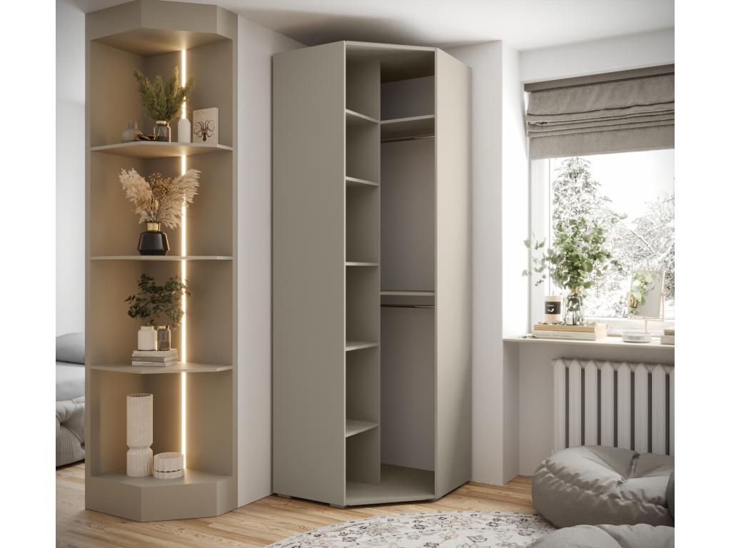 Armadio grigio, 81,7 x 81,7 x 236,7 cm