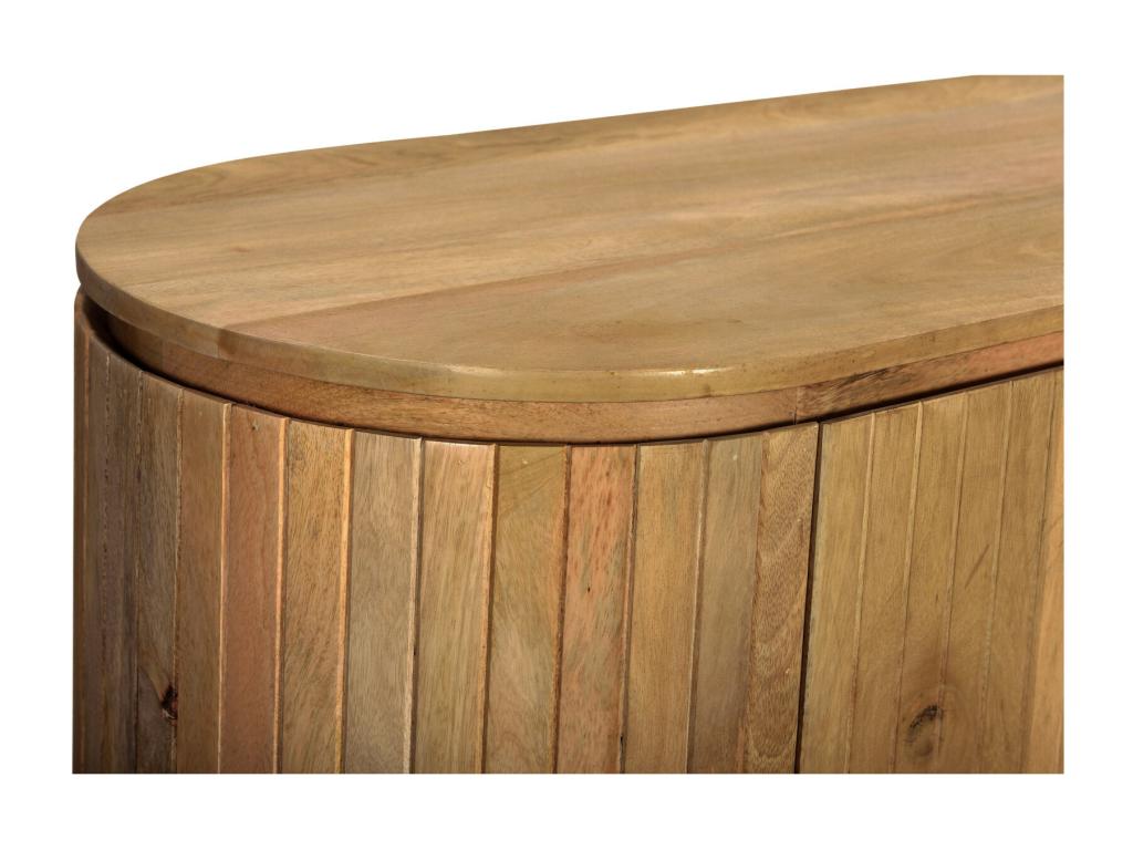 Mobile TV in metallo marrone