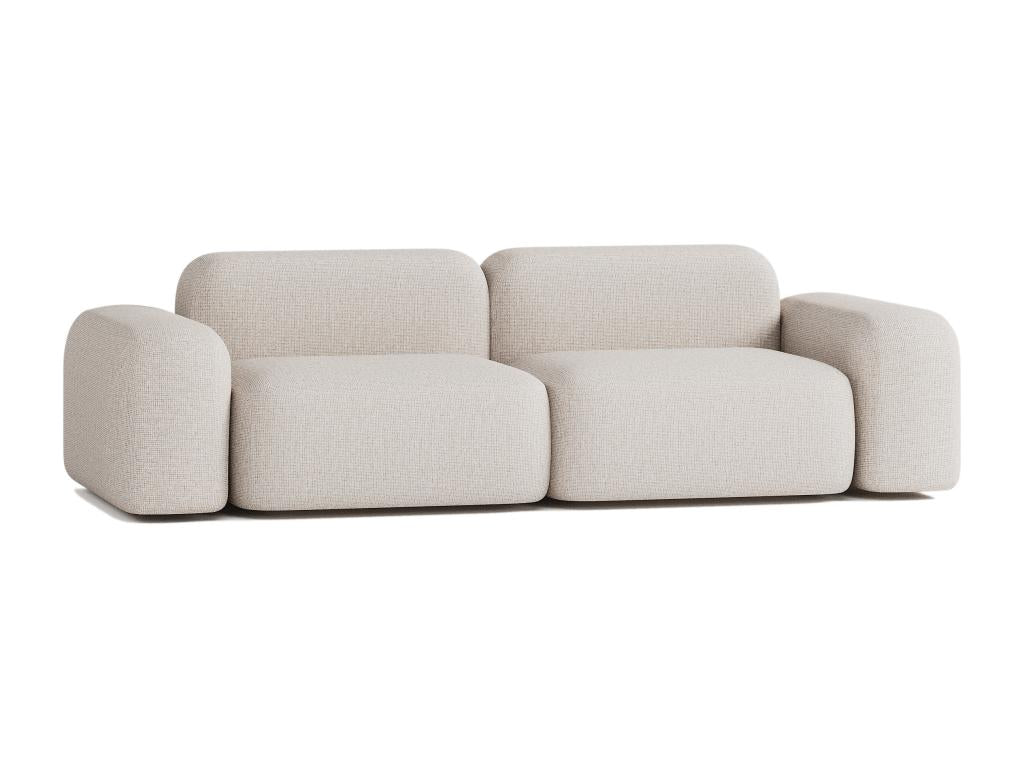 Divano in tessuto beige