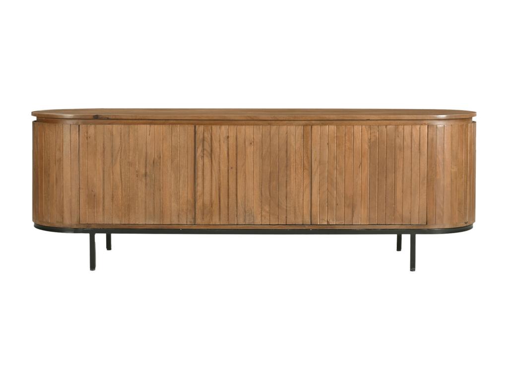 Mobile TV in metallo marrone