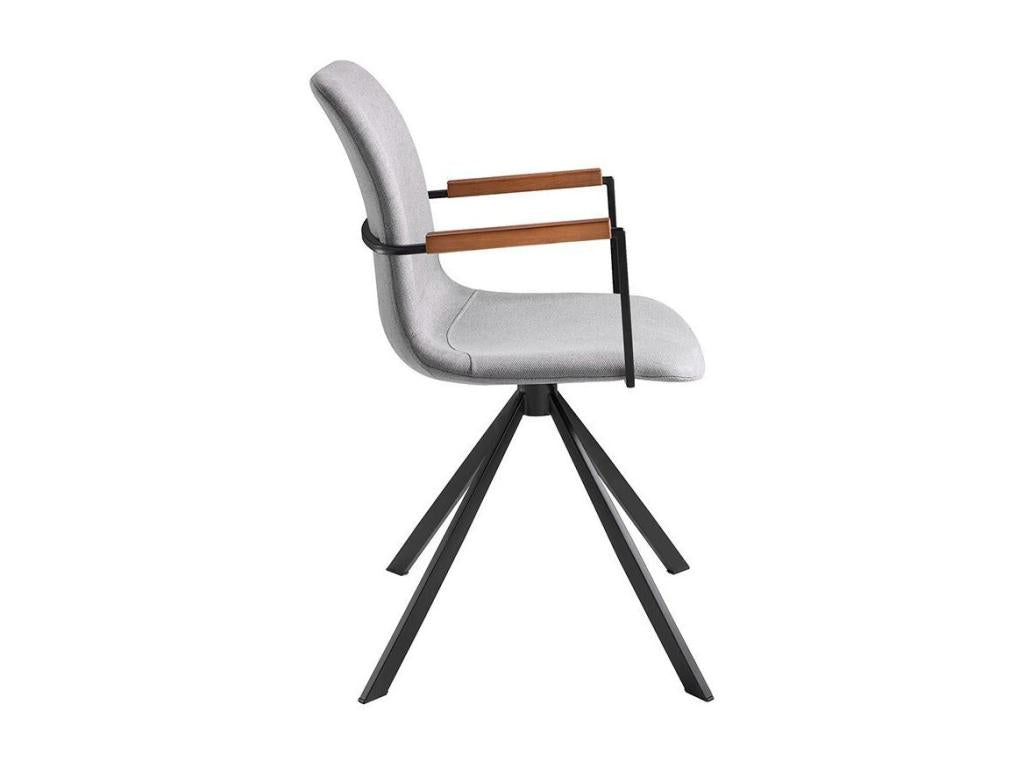 Sedia in tessuto grigio - dlz1766569459985