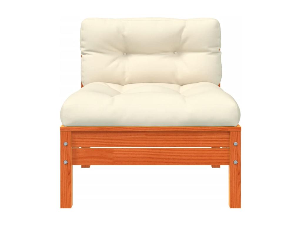 Divano in legno di pino marrone