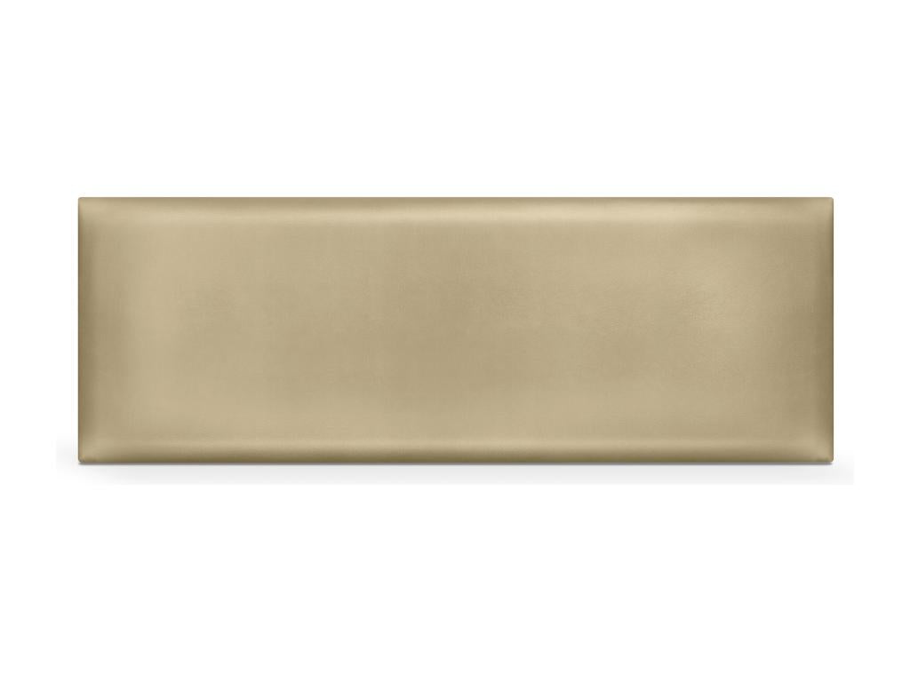 Letto in pelle gialla, 160 x 50 cm