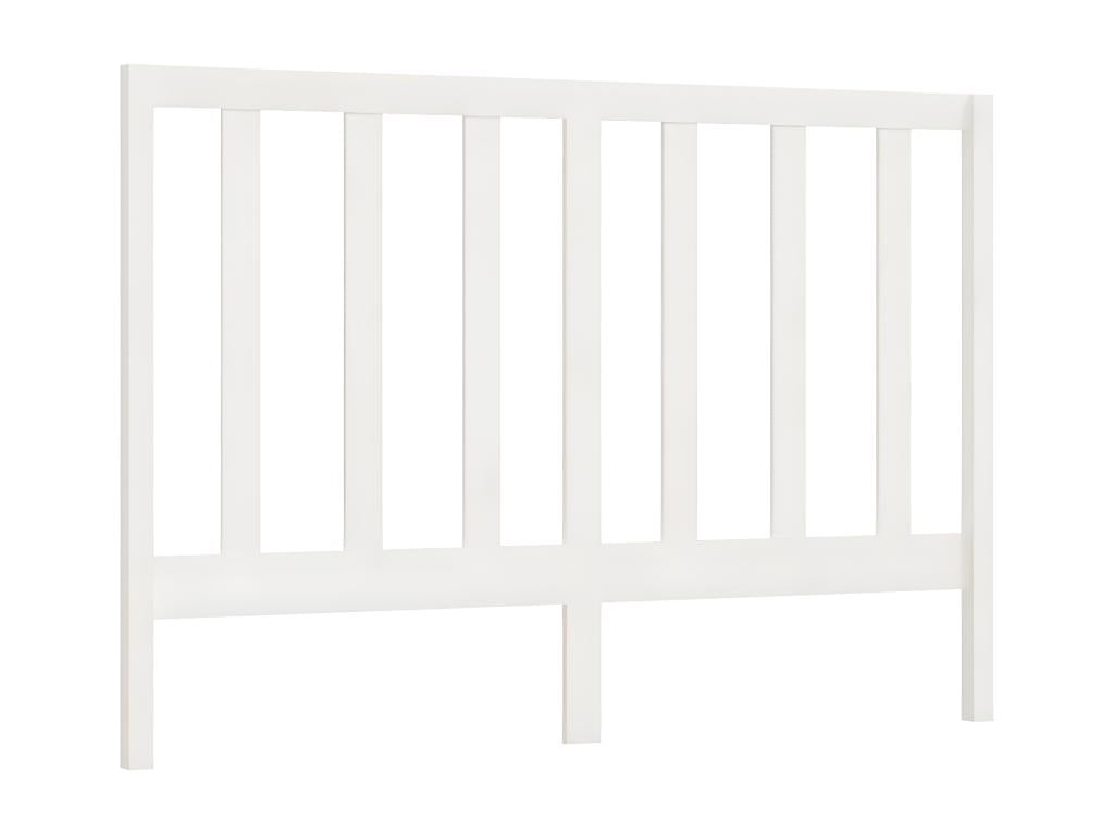 Letto in legno massello bianco, 166 x 4 x 100 cm