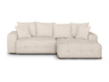 Divano letto in tessuto beige
