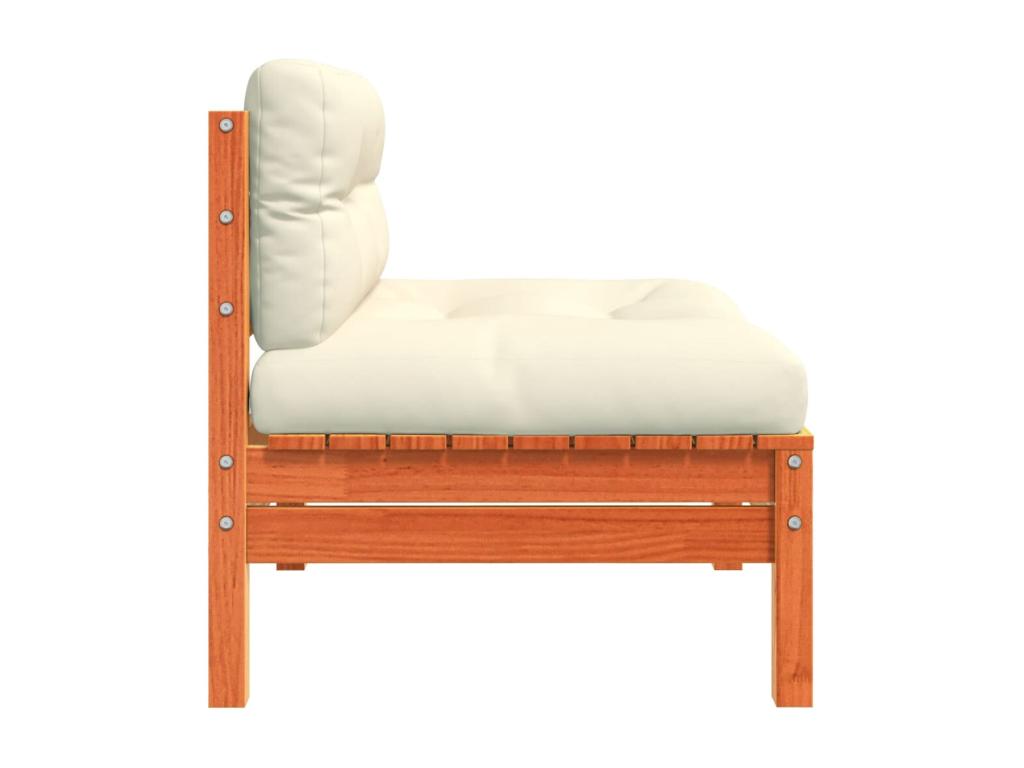 Divano in legno di pino marrone