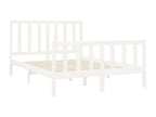 Struttura letto in legno di pino bianco, 140 x 200 cm