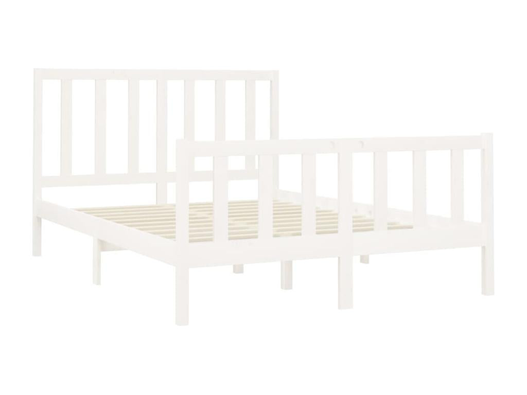 Struttura letto in legno di pino bianco, 140 x 200 cm