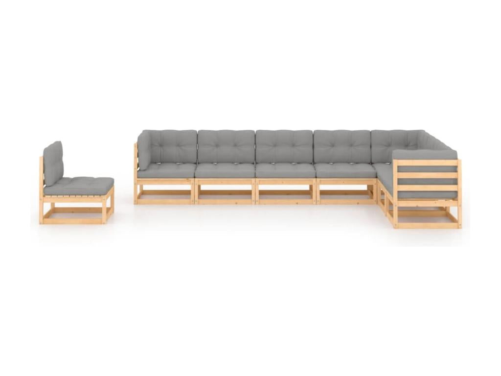 Set di mobili da esterno marroni, 70 x 70 x 67 cm