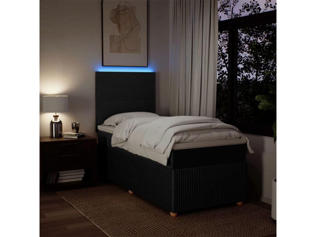 Materasso in tessuto nero, 80 x 200 cm