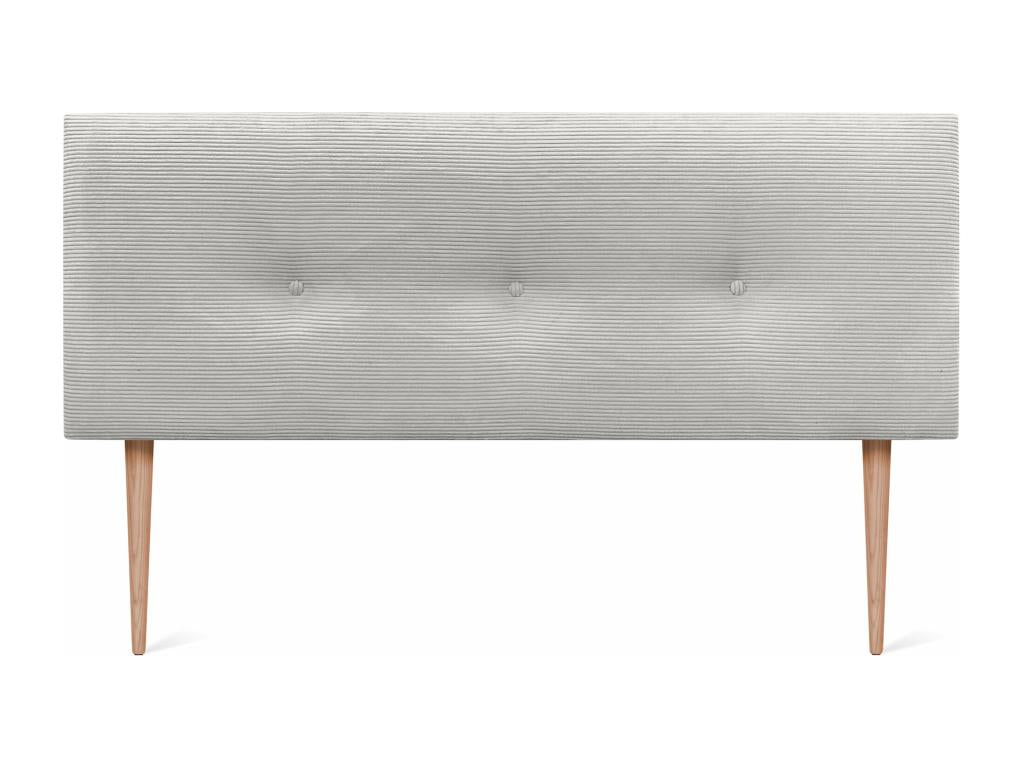 Letto in velluto bianco, 135 x 140 x 120 cm