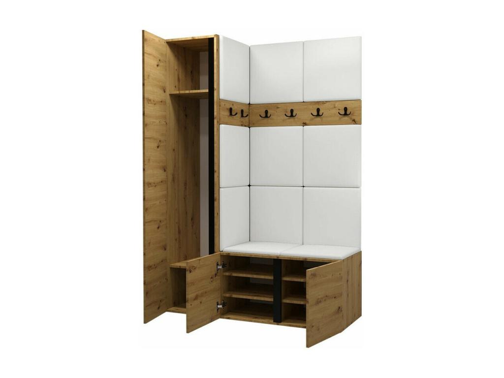 Mobili per la casa in pelle nera, 186 x 124 x 46 cm