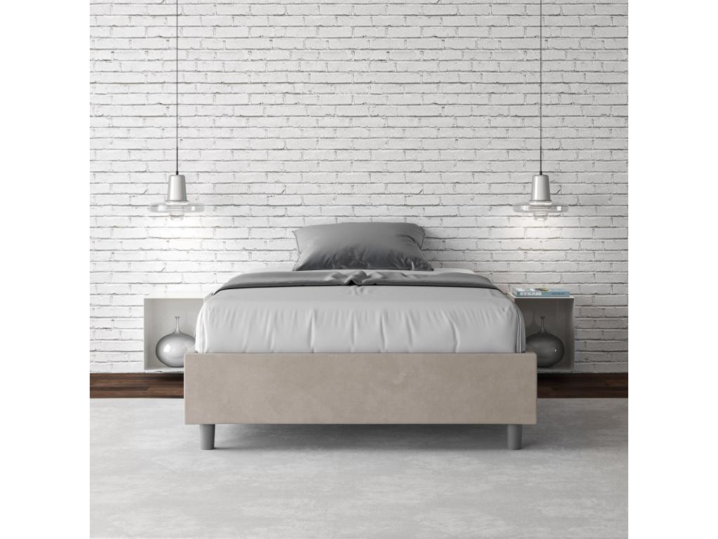 Struttura letto beige, 120 x 210 cm