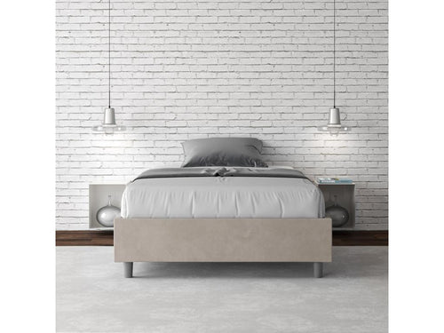 Struttura letto beige, 120 x 210 cm