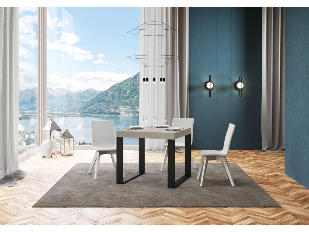 Tavolo grigio, 90 x 90 cm