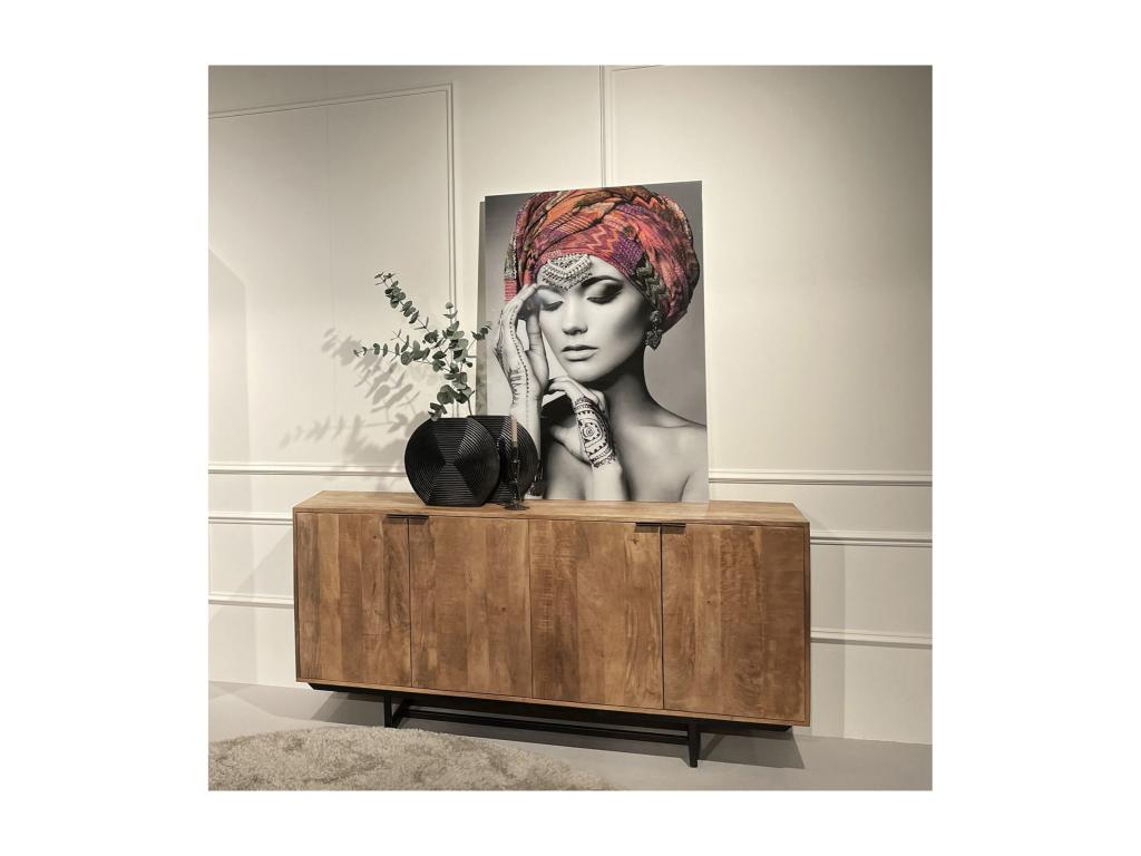 Credenza in metallo marrone
