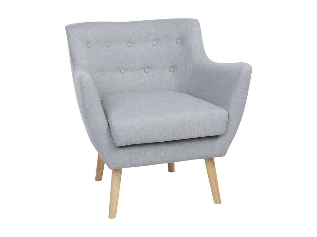 Poltrona in tessuto grigio - dlz1766569319990