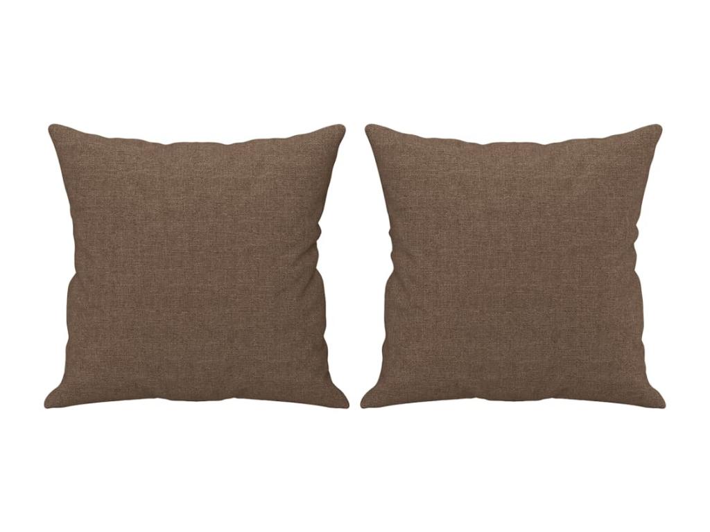 Divano in tessuto marrone