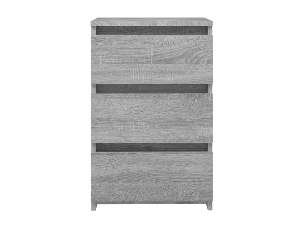 Tavolo in legno ingegnerizzato grigio, 40 x 35 x 62,5 cm