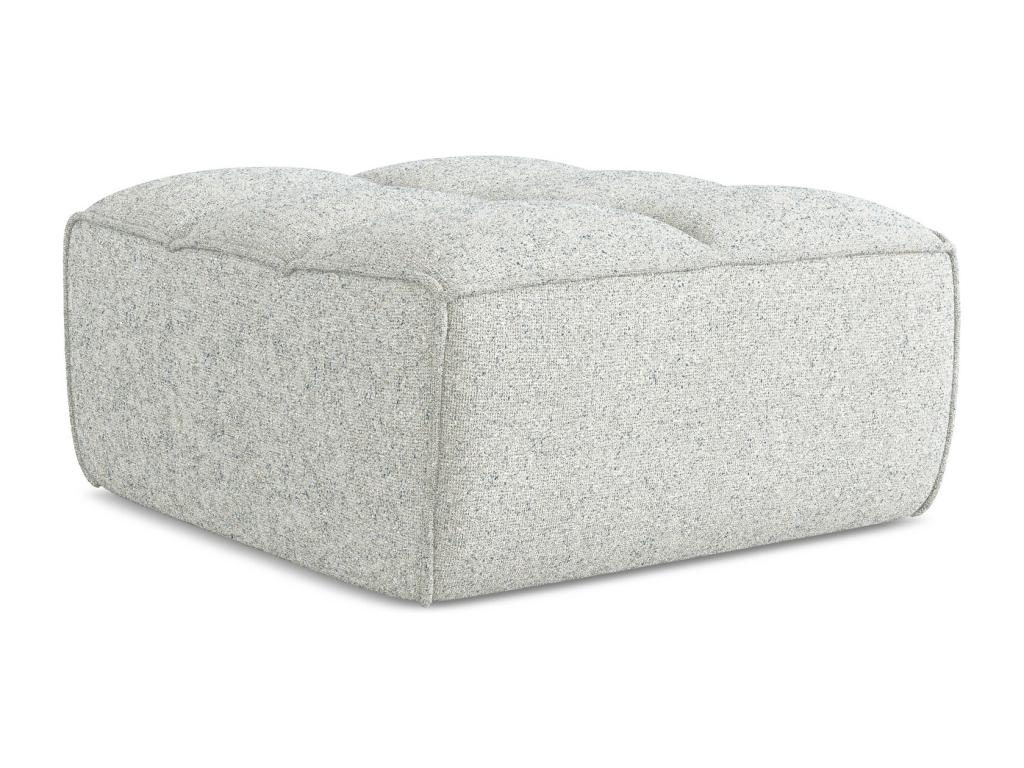 Pouf in tessuto beige