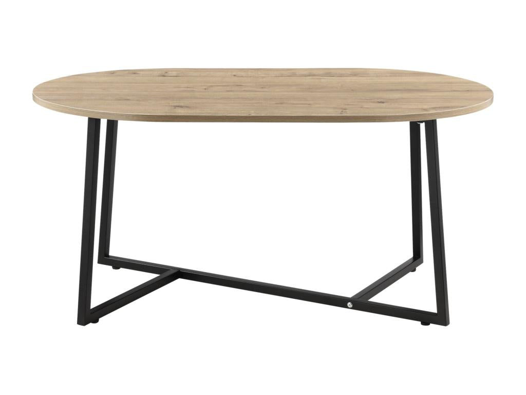 Tavolino da caffè nero, 100 x 60 x 47 cm