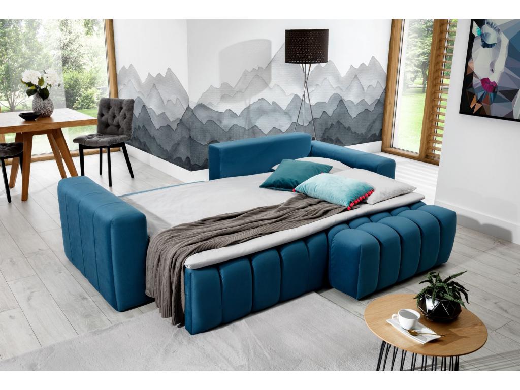 Divano in tessuto antracite