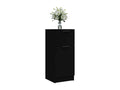 Credenza in legno ingegnerizzato nero, 30 x 30 x 70 cm
