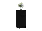 Credenza in legno ingegnerizzato nero, 30 x 30 x 70 cm