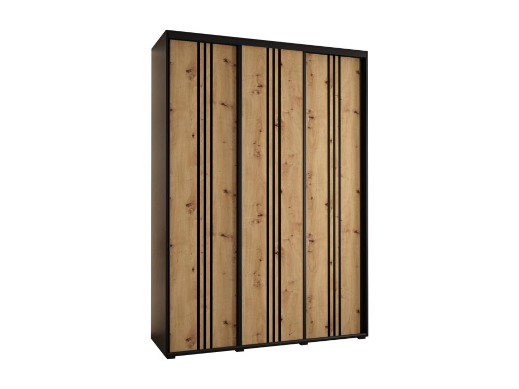 Armadio nero, 180 x 45 x 235,2 cm