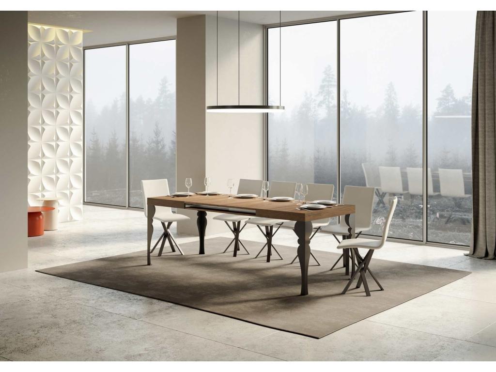 Tavolo in legno di rovere naturale, 90 x 160 cm